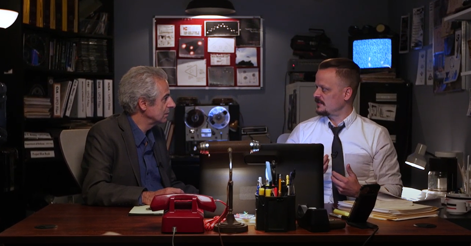 Nick Pope and Steven Greenstreet from Episode 4 of The Basement Office